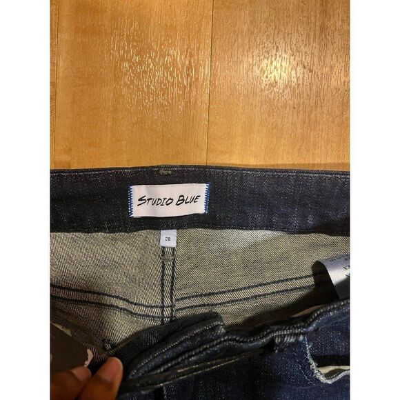 Studio Blue NWT Livid Wash Boot Cut Flare Denim Jean Boho Western Retro 70s Chic - Picture 9 of 10